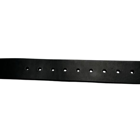 HOUSE OF WOLVES Black Leather Thick Belt Waist NWT Moto - Picture 7 of 8